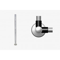 Стойка вертикальная СВУ-1, хром (угловая)